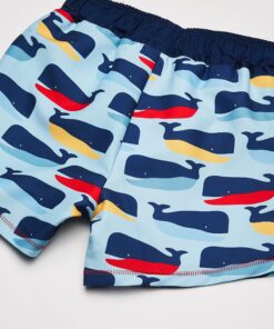 Alternative view of Mud Pie Baby Boys' Whale Swim Trunks 4-5T