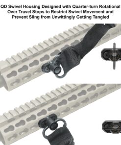 UTG Pro Leapers TLUSW002 Inc, Keymod QD Sling Swivel Adaptor, Matte Black 20 81bYxMtq6UL