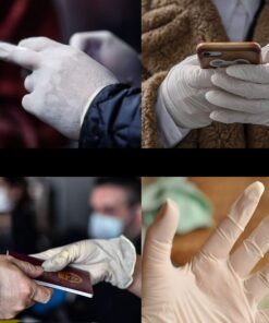 Party Bargains Latex Gloves | Allergy Free Food Save Disposable Powder Free Plastic Comfort Glove Set Perfect for Serving in Wedding, Parties, Events - Large | Pack of 100 12 81bYxhVJzL