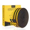 Fowong Foam Tape Weather Strip 3 Rolls, 1/4" W X 1/8" T X 16' L, Self-Adhesive Thin Size Foam Tape High Density Thin Insulation Rubber Strip, 3 Rolls X 16 Ft, Black 1/4inch * 1/8inch