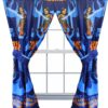 Star Wars Rebels Blue 63” Drapery/Curtain 4pc Set (2 Panels, 2 Tie backs) - Official Star Wars Product