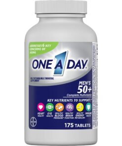 Alternative view of One A Day Men’s 50+ Multivitamins, Supplement with Vitamin A, Vitamin C, Vitamin D, Vitamin E and Zinc for Immune Health Support*, Calcium & more, 175 count