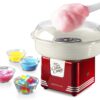 Nostalgia Cotton Candy Machine - Retro Cotton Candy Machine for Kids with 2 Reusable Cones, 1 Sugar Scoop, and 1 Extractor Head – Retro Red 20 81bay7BOJNL