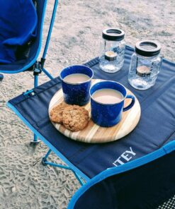 Stansport 24-Piece Enamel Camping Tableware Set Blue 42 81bbKt1Y8gL