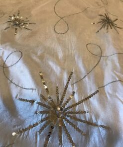 Kurt Adler 48-Inch Ivory Scroll Embroidery and Sequin Treeskirt 12 81bbYytMfgL