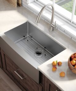 Kraus KHF200-33 Standart PRO Stainless Steel Sink 33 inch Farmhouse Apron Single Bowl 16 gauge Rounded Apronfront 31 81bbpBuD86L