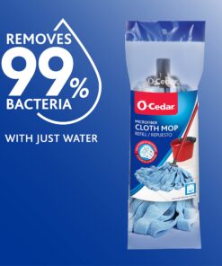 O-Cedar Microfiber Cloth Mop Refill, Blue 1 Count (Pack of 1) 12 81bcqI6SAcS