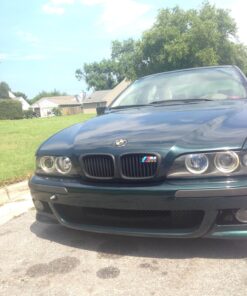 2x Euro Front Center Kidney Grille Grill For 97-03 BMW E39 5-Series 520 523 525 528 530 535 540 M5 4DR 4 Door (Matte Black) 25 81bcseuyFAL