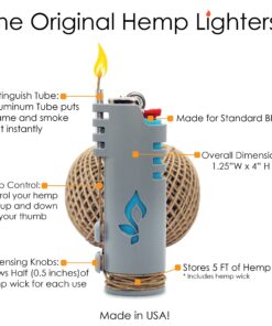 Wrapper Hemp Wick Lighter (Black) 16 81bdE3rkw0L