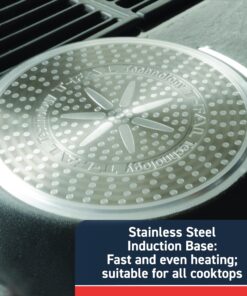 T-fal Experience Nonstick Cookware Set 12 Piece Induction Oven Safe 350F Pots and Pans, Dishwasher Safe Black 12-Piece Induction Nonstick 18 81bdJ3t9nbL