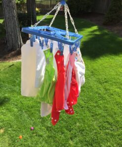Whitmor Clip and Drip Hanger - Hanging Drying Rack - 26 Clips,Blue 32 81bdPTYw yL