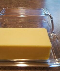 Luminarc Arcoroc lid 17x10,5cm, 1 Piece Plain Glass Butter Dish, Classic Design 24 81bePDXuMPL