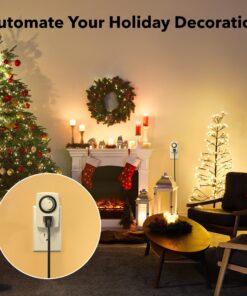 BN-LINK BND-60/U47 Indoor Mini 24-Hour Mechanical Outlet Timer, 3-Prong, 2-Pack White 34 81beXIINkL