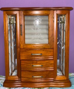 Mele and Co. Richmond Wooden Jewelry Box (Walnut Finish), Medium 19 81bf8lHYxbL