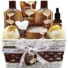 Bath and Body Gift Basket For Women and Men – 9 Piece Set of Vanilla Coconut Home Spa Set, Includes Fragrant Lotions, Extra Large Bath Bombs, Coconut Oil, Luxurious Bath Towel & More 49 81bfbN1USPL