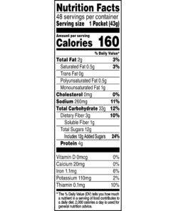 Quaker Instant Oatmeal, Maple & Brown Sugar, Individual Packets, 1.51 Ounce (Pack of 48) 24 81bg4JoooOL