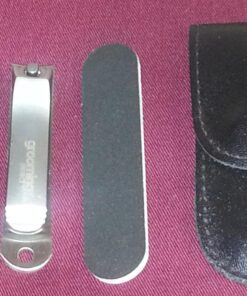 Grooming District Premium Nail Clippers Bundle with Nail File, Case and Emery Board, Best use as Fingernail or Toenail Clipper, Stainless Steel Nail Cutter Tool Long and Wide for Precise Cuts 20 81bgD9TXZPL