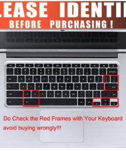 Alternative view of Keyboard Cover for Acer Chromebook 314 514 714 CB314 CB514 CB714, Acer Chromebook Spin 11 311 CP311 C733 511,Chromebook 14 CB3-431 CP5-471 Keyboard Protector Skin, Black