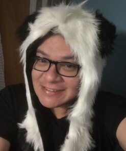 Panda Full Animal Hoodie Hat (Faux Fur) 3 in 1 Function 17 81bhiEhdZL