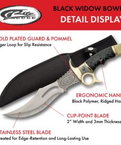 Alternative view of Szco Supplies14” Black Widow Bowie Knife