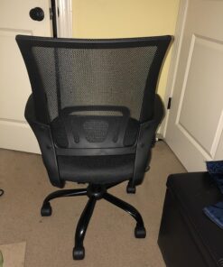 Office Chair Ergonomic Cheap Desk Chair Mesh Computer Chair Lumbar Support Modern Executive Adjustable Stool Rolling Swivel Chair for Back Pain (Black) Black 38 81bkQCvTrtL