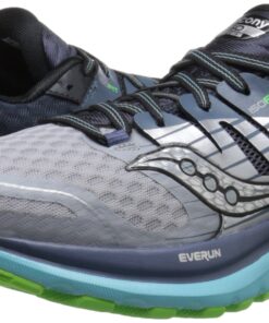 Saucony Women's Triumph ISO 2 Running Shoe 7 Grey/Blue/Slime 14 81bkmwUMXNL