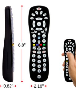 GE Universal Remote Control for Samsung, Vizio, Lg, Sony, Sharp, Roku, Apple TV, TCL, Panasonic, Smart TVs, Streaming Players, Blu-Ray, DVD, 6-Device, Black, 34459 14 81bl37AabNL