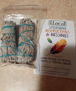 JL Local White Sage Smudge Sticks Bundles Gift Set - California Sage - Smudging & Cleansing Wands (2 Pack) 2 Pack 32 81blexXclIL 1