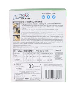 HEAROS Xtreme Foam Earplugs, 33dB NRR Ear Plugs, 100 Pairs, Foam Ear Plugs Noise Reduction & Hearing Protection 18 81bltIMziXL 2