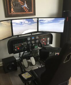 Volair Sim Universal Flight or Racing Simulation Cockpit Chassis with Triple Monitor Mounts 28 81bmN65oKCL 1