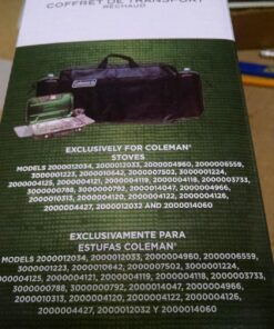 Coleman Stove Carry Case, Protective Cover for Coleman Grills & Stoves, Includes Carry Handle, Durable Zipper, and 2 Large Storage Pockets; Fits Grills/Stoves up to 24 x 18 x 5.5 Inches 38 81bmoO9bhrL