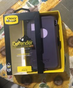 OtterBox DEFENDER SERIES SCREENLESS EDITION Case for iPhone Xr - Polycarbonate, Built-in Screen Protector, Retail Packaging - PURPLE NEBULA (WINSOME ORCHID/NIGHT PURPLE) 36 81bnjD6Wh8L