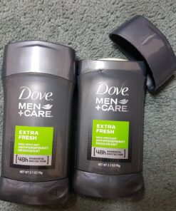 DOVE MEN + CARE Extra Fresh Men's Antiperspirant Deodorant Stick Fresh Twin pack With 72-hour sweat & odor protection with 1/4 Moisturizing Cream & Long-lasting Citrus Scent 2.7 Ounce (Pack of 2) 2.7 Ounce (Pack of 2) 38 81bq7w5W7wL