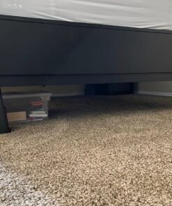 Adjustable Stackable Bed Frame Risers for Elevation & Under-Bed Storage - Heavy-Duty Furniture Riser for Table, Couch, Desk, and Chair - Set of 4 Large & 4 Small Bed Lifts - Black Home It 41 81bqUB1VidL 1