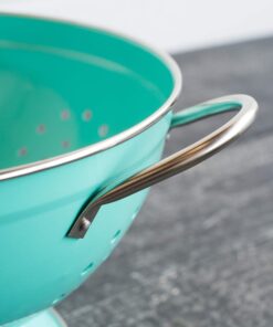 Now Designs Metal Colander, 3-Quart, Turquoise - 3 Quart 21 81bqhinNMYL