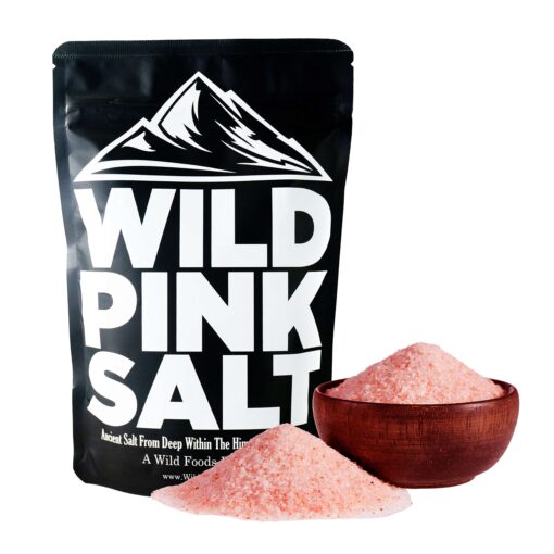 Wild Foods Organic Pink Himalayan Salt, Fine Ground Table and Cooking Salt, 16 oz | 100% Real, Pure, Unrefined Pink Salt | 80+ Minerals and Electrolytes, Small Batch, Ethically Sourced 1 Pound (Pack of 1)