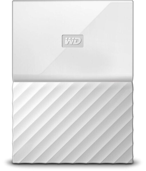 WD 1TB White My Passport Portable External Hard Drive - USB 3.0 - WDBYNN0010BWT-WESN Standard Enclosure