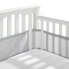 BreathableBaby Breathable Mesh Liner for Full-Size Cribs, Classic 3mm Mesh, Gray (Size 4FS Covers 3 or 4 Sides) 38 81br6RNO ZL