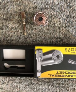 Super Universal Socket Tools Gifts for Men - Christmas Stocking Stuffers for Men Grip Socket Set with Power Drill Adapter Cool Stuff Ideas Gadgets for Men Birthday Gifts for Dad Women Husband (7-19mm) A-Universal Socket(Silver) 44 81btmVqjjpL