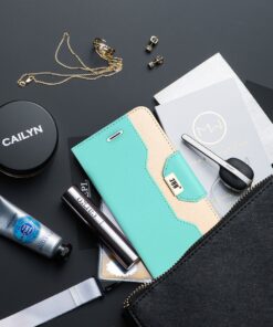 FYY Leather Case with Mirror for iPhone SE Case 2022 (3rd Gen)/iPhone SE Case 2020 (2nd Gen)/iPhone 7 Case/iPhone 8 Case 4.7",Wallet Flip Folio Phone Case with Mirror and Wrist Strap-Mint Green A-Mint Green 13 81buD6qfcWL 1