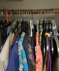 TECHZOO 50 Pack New Premium Quality Velvet Hangers Ultra Thin Non Slip Adult Felt Space Saving Hangers for Closet Heavy Duty Coat Pants Jackets Dress Hangers 360° Swivel Hook Hold Upto 10 lbs Ivory 32 81buGtb kRL