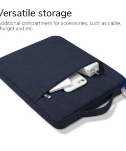 GMYLE MacBook Air 13 inch Case (A1369 A1466,Older Version 2010-2017 Release),2 in 1 Bundle Set Plastic Hard Case & Handle Carrying Sleeve Bag Compatible with Mac Air 13, Navy Blue 21 81buKASM0xL