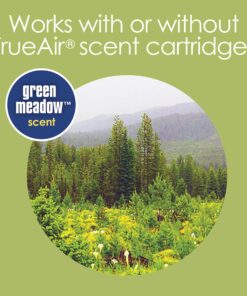 Hamilton Beach TrueAir Room Air Freshener Odor Eliminator with 3 Carbon Filters + Green Mountain Scent Cartridge for Common Household-Tobacco, Pet, Bathroom & Trash, White (04532GM) Whole Room Odor Eliminator 28 81buULqYXIL