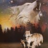Marcus & Marcus Wolf Family Super Soft Polar Fleece Throw Blanket Wolves Gift Idea 50x60 52 81bv61dGv5L