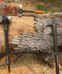 Fiskars IsoCore 8lb. Wood Splitting Maul - 36" Shock Control SoftGrip Handle - Wood Splitter Tool and Maul for Splitting Wedge - Black/Orange Pro IsoCore 8lb Maul 45 81bvO kAoML