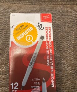 SHARPIE Permanent Markers, Ultra Fine Point, Black, 12 Count 32 81bvOP3jJYL