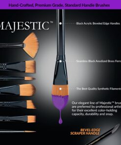 Royal & Langnickel Majestic Detail Artist Brush Set, 11-Piece 9 81bvwlA1BfL