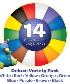 Crayola Model Magic Deluxe Variety Pack Kids Modeling Clay Alternative, Assorted Colors, (14 Pack), 7 oz 14Ct 20 81bw6Q6tjfL