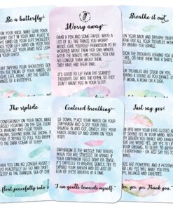 Sunny Present Sleep Tight Cards – 45 Meditation and Mindfulness Cards - Calm Down and Relax & Relief Stress and Anxiety - Self Care, Therapy & Counseling Tool 11 81bwreNgQDL