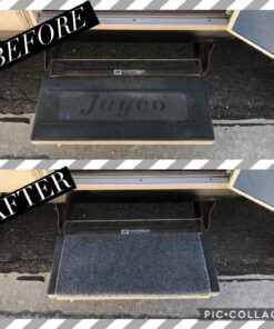 Camco 42925-A Gray 18 Inch 42925 18" Rv Step Rug-Grey 33 81bx33Mr0AL